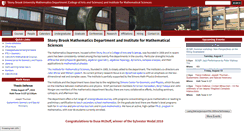 Desktop Screenshot of math.stonybrook.edu