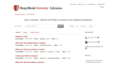 Desktop Screenshot of answers.library.stonybrook.edu