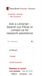 Mobile Screenshot of answers.library.stonybrook.edu