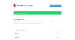 Desktop Screenshot of itstatus.stonybrook.edu